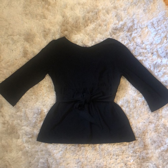 Black Japanese Weekend Maternity top - Picture 6 of 8